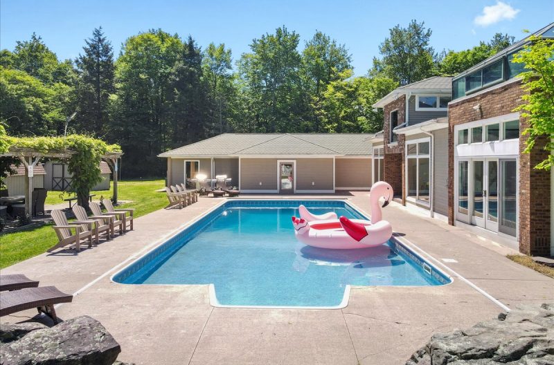 174 Acre Luxury Mansion Rental with Private Pool in Poconos PA (1700