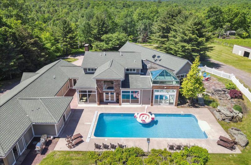 174 Acre Luxury Mansion Rental with Private Pool in Poconos PA (1700