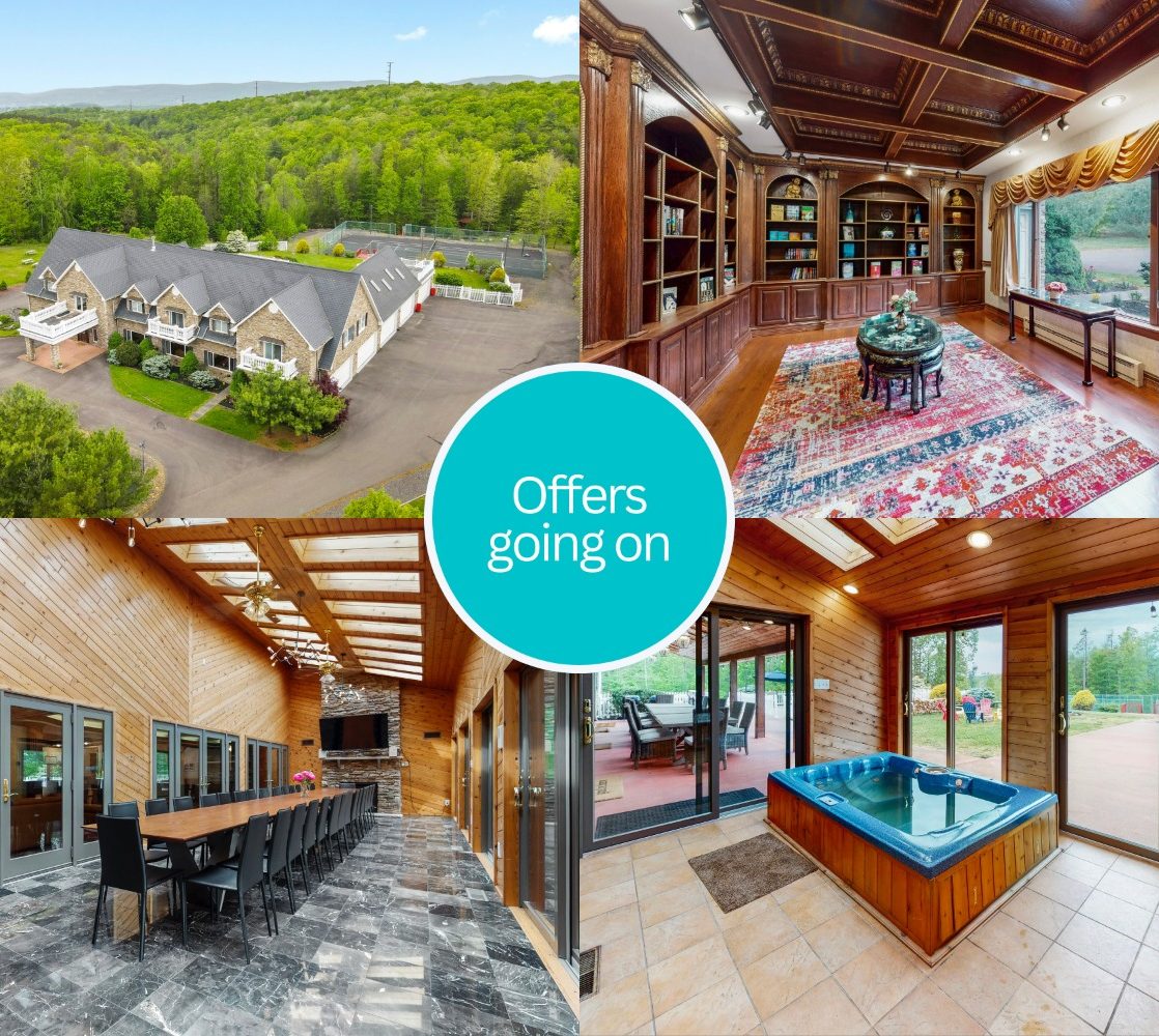 174 Acre Luxury Mansion Rental with Private Pool in Poconos PA (1700