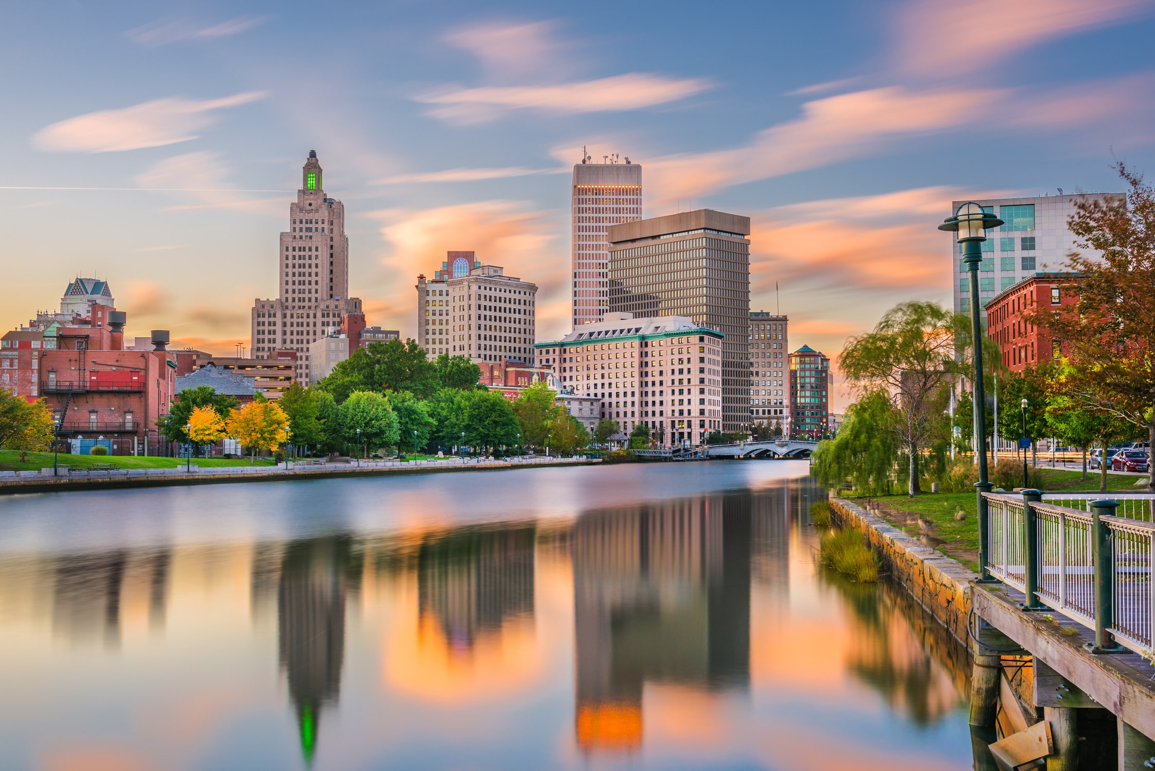 skyline view of Providence